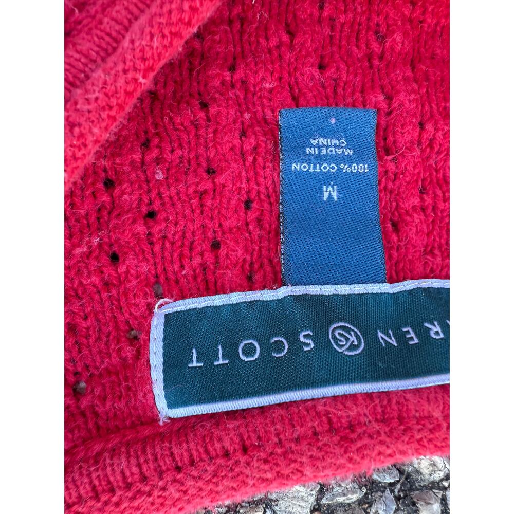 ❤️ Vintage Karen Scott Vintage Knit Pullover Sweater – Red – Women’s M - Picture 2 of 5
